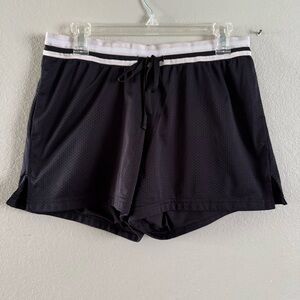 Athletic Works Women's Black Shorts Size Medium Elastic Waist Pockets